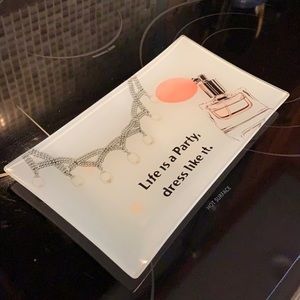 “Life is a Party” Glass Tray